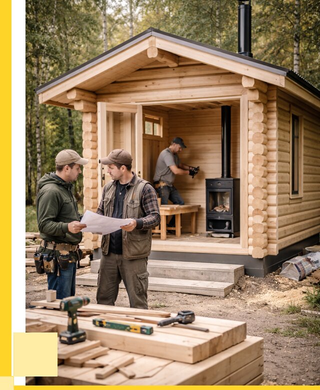 Монтаж бань под ключ в Губахе — от 207320 р. | ЭриданГбх