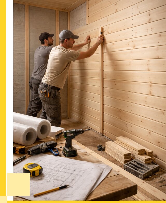 Обшивка бани вагонкой в Губахе от 1244 р., ЭриданГбх