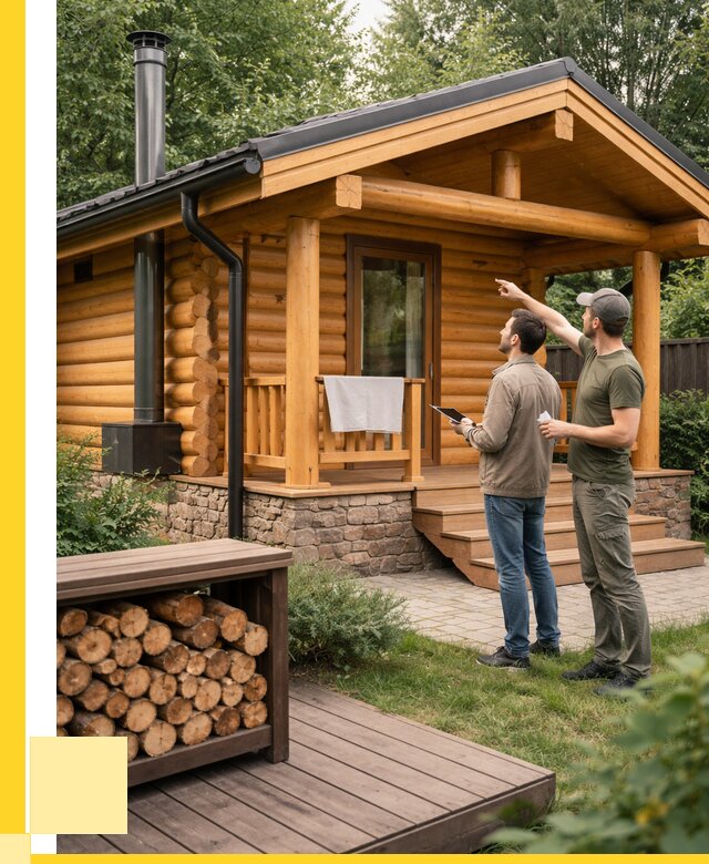 Бани для дачи под ключ в Губахе от 259150 р. | ЭриданГбх