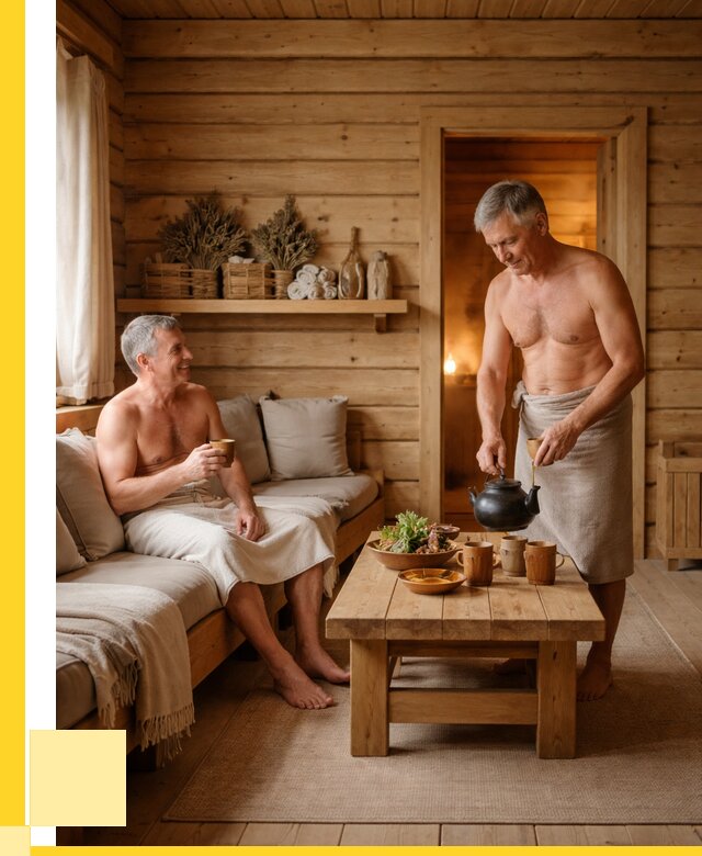 Бани с комнатой отдыха под ключ в Губахе от 466470 р. | ЭриданГбх