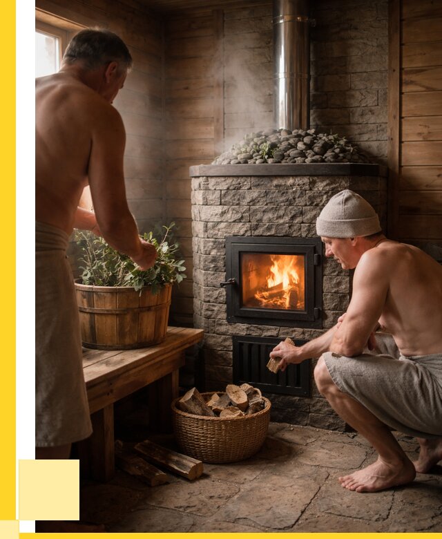 Банные печи под ключ в Губахе от 46647 р. | ЭриданГбх кирпичная