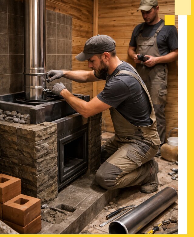 Изготовление и установка банных печей под ключ в Губахе