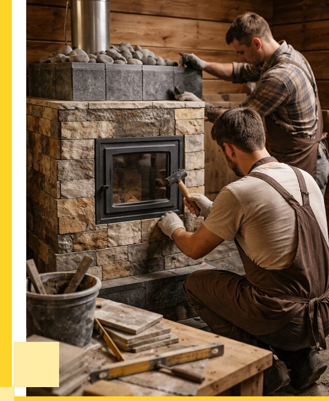 Облицовка банной печи в Губахе от 15549 р. | ЭриданГбх