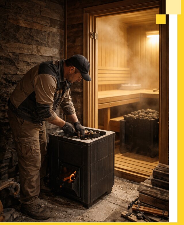 Строительство бани с сауной под ключ в Губахе от проекта до сдачи