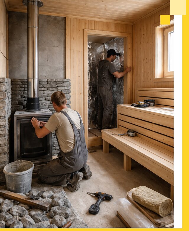 Строительство и изготовление бань под ключ в Губахе