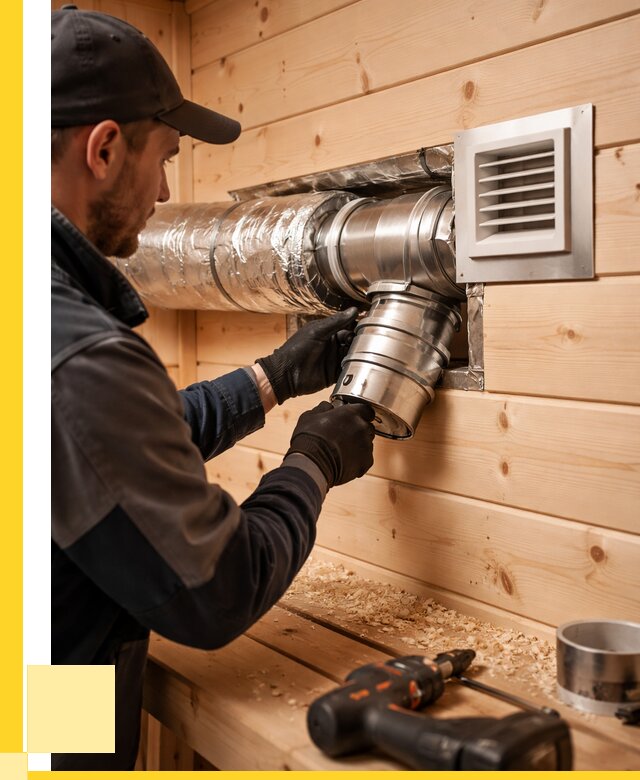 Монтаж вентиляции бани в Губахе от 12439 р. | ЭриданГбх