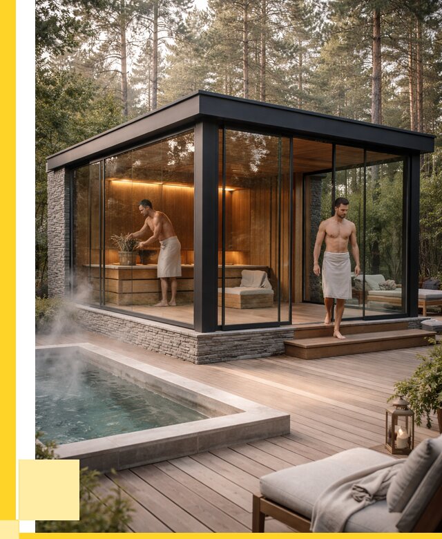 Стеклянные бани и двери в Губахе от 466470 р. | ЭриданГбх