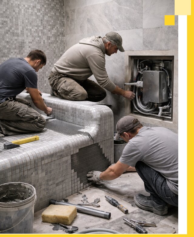 Проекты хамамов под ключ в Губахе и дизайн и строительство