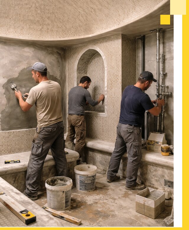 Профессиональный монтаж хамамов под ключ в Губахе с гарантией