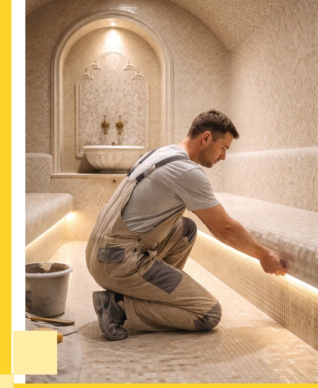 Отделка хамамов под ключ в Губахе от 5701 р. | ЭриданГбх