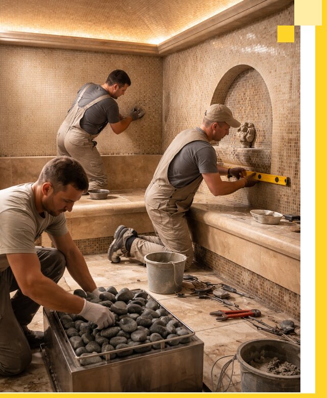 Проектирование и строительство хамама и сауны в Губахе